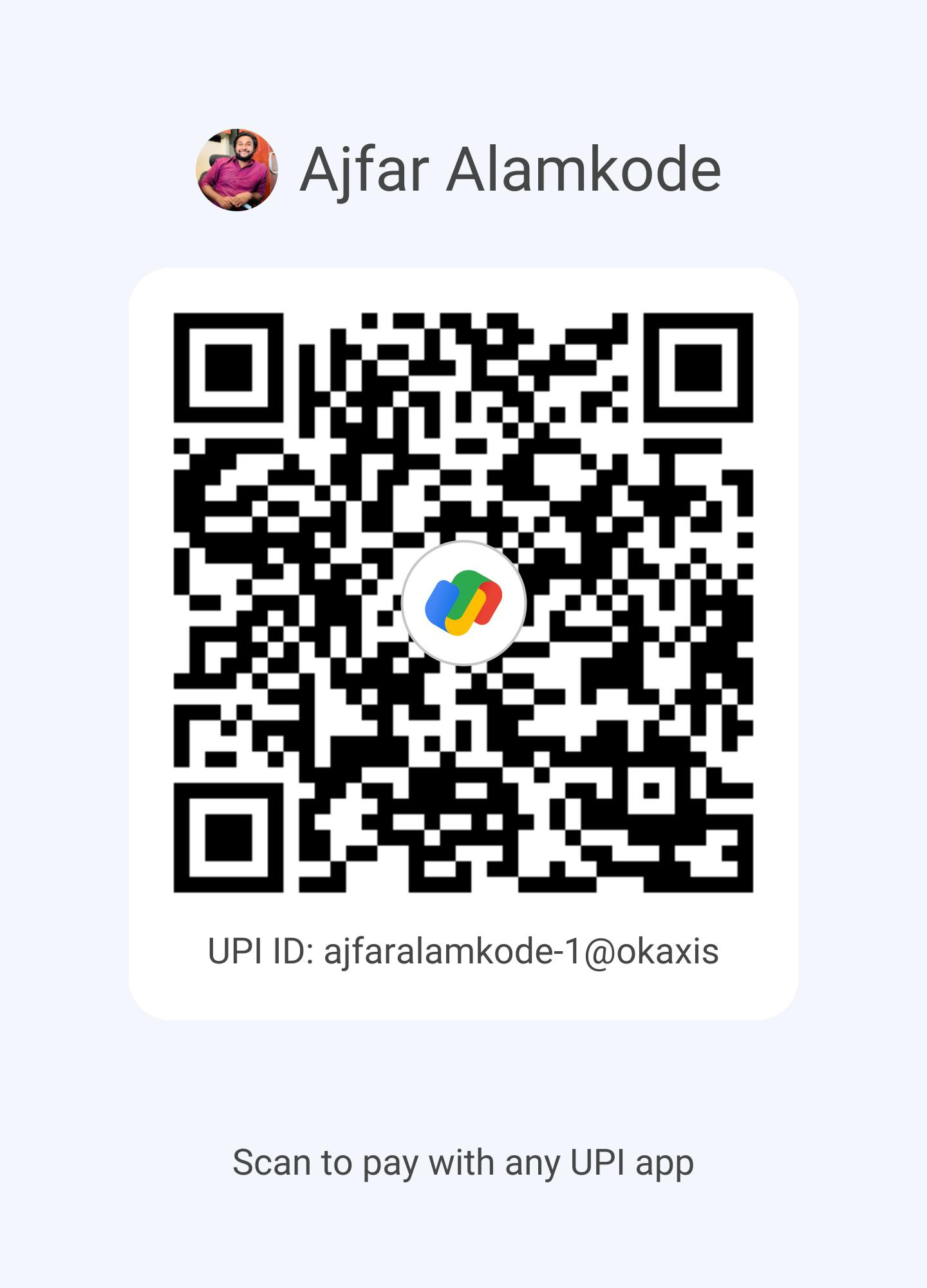 UPI QR for Ajfar Alamkode